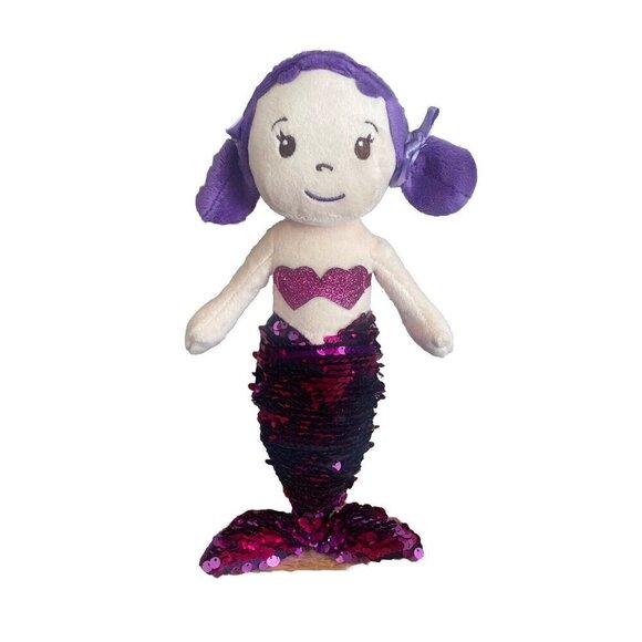 Dan Dee Collectors Choice Purple Plush Mermaid Swipe To Change Color 14in - Picture 1 of 7
